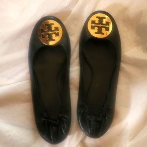 Tory Burch Reva $228 Black Leather Flats 10